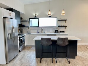 Kitchen with bar