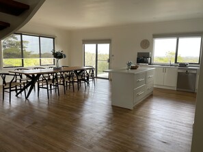 Upstairs kitchen dining area. 