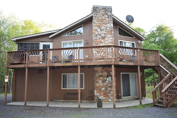 Our two-story home can sleep ten, includes two living spaces and a spacious yard