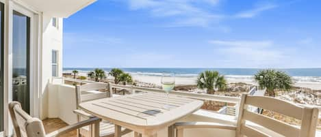 Beach front Balcony view