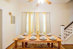 Large table for family meals