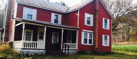 The Red Farmhouse by Gore Mountain