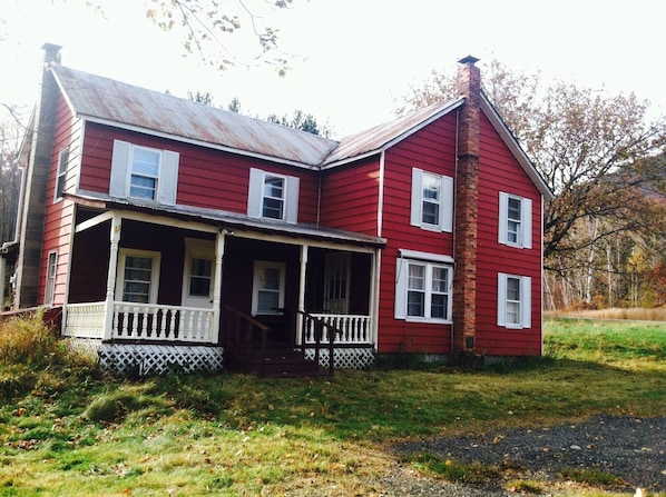 The Red Farmhouse by Gore Mountain