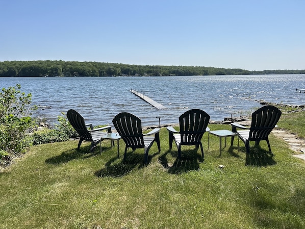 Water view with private dock access