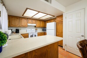 Fully stocked kitchen