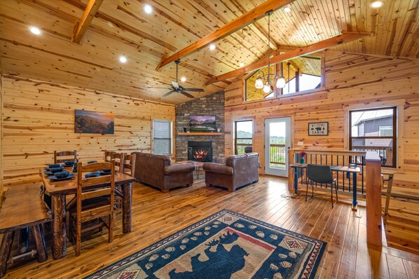 Main living and dining area 