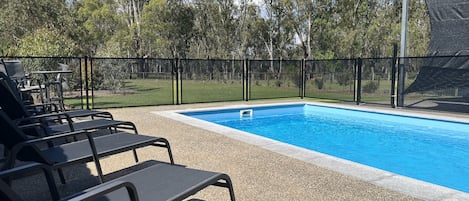 Outdoor heated pool