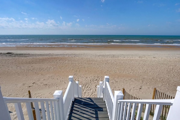 Private walkway to the beach