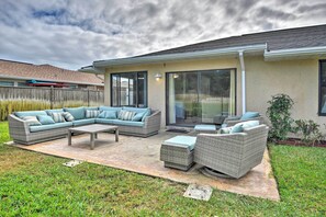 Private Backyard | Walking Distance to Residential Beach