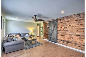 Upstairs living room with 55” tv