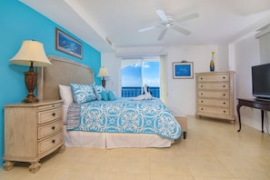Master Suite 3 with terrace access + ocean views