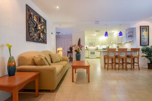 Spacious living and dining areas