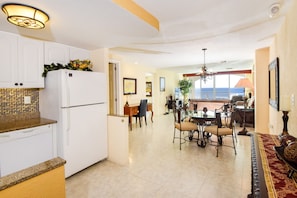 Open kitchen / dining / living areas take full advantage of the views!