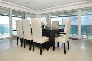 Gorgeous dining area with stunning views