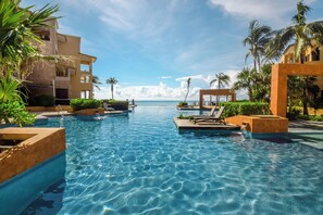 Take a dip in the sparkling community pool