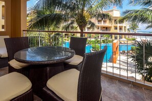 Enjoy meals out on the terrace
