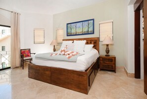 Inviting master bedroom included with smart TV and bathroom ensuite