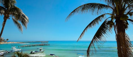 Enjoy Caribbean Sea views from the terrace