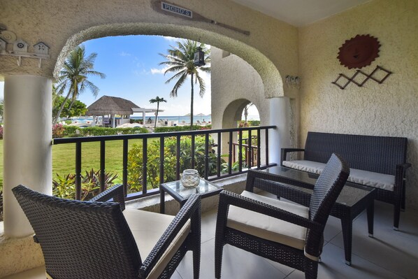 Beautiful views from the private terrace