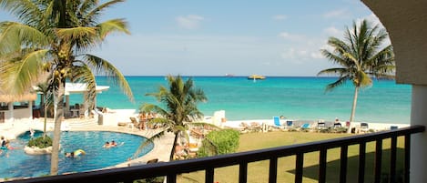 Beautiful Caribbean Sea views from the private terrace