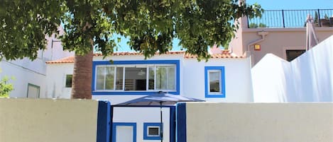 House exterior with typical Algarve architecture. #algarve #airbnb #sunny #portugal