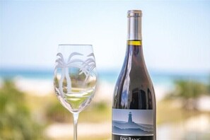Enjoy your favorite wine while watching the sunset!