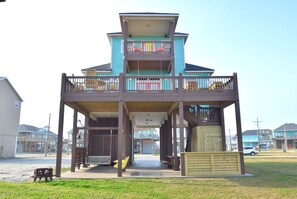 House exterior beach side.