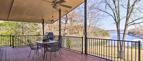 Branson West Vacation Rental | 4BR | 2BA | Stairs Required | 2,300 Sq Ft