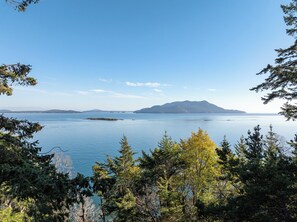Views of Cypress Island and the Pea Pods where Orca whales frequent during the summer season.