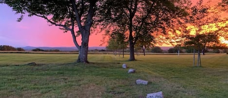 Sunset view from yard