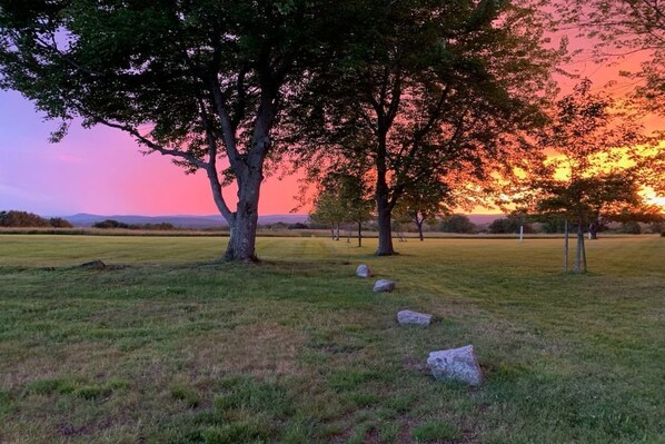 Sunset view from yard