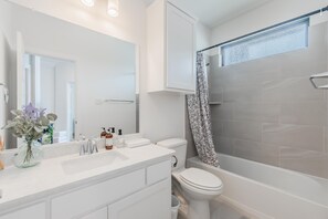 Bright, clean downstairs bathroom