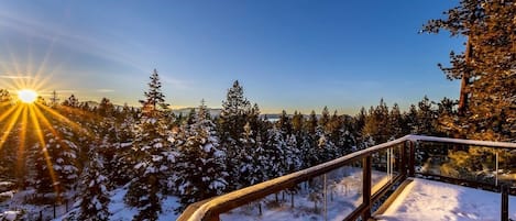 Partial Lakeviews of Lake Tahoe from the deck. 