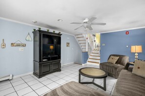 Living Room with flat screen TV