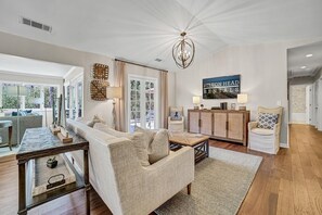 Living Room with Flat Screen TV