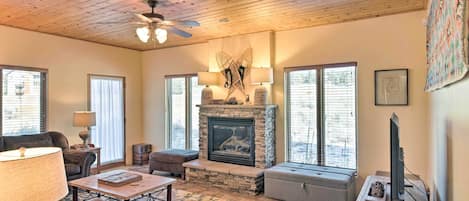 Angel Fire Vacation Rental | 3BR | 2BA | Stairs Required to Enter | 1,454 Sq Ft