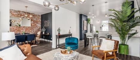 Living Room, Dinning Room, and Kitchen, Open floor plan.