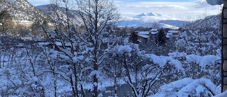 Amazing views of Mt. Sopris and the Roaring Fork river in the winter.