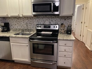 electric stove and microwave