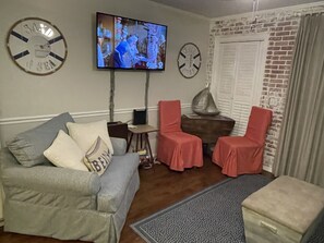 flat screen tv Louvered window shutters