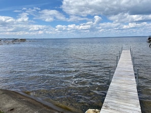 100 ft private dock.