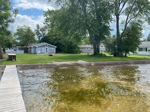 Cottage from end of private dock.