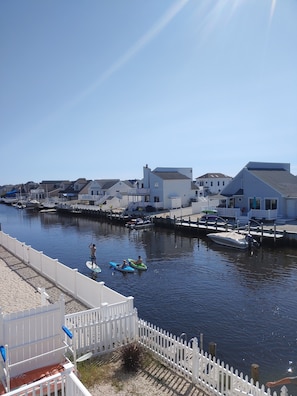 enjoy the 2 kayaks or stand up paddle board from your own dock