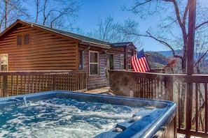 Private hot tub