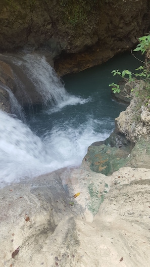 Somerset waterfall in hop Bay