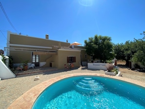 Overview of the Pool area. From here you can access the Roof Terrace.