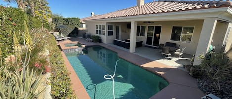 Enjoy a dip in the private pool