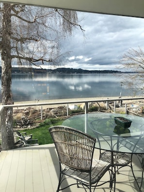 View from private upstairs deck off main bedroom. 