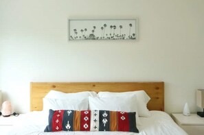 Ocean View bedroom with king size memory foam bed. 

