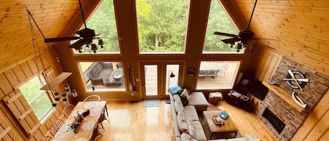 Main Living Area with access to large deck